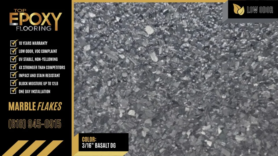 Marble epoxy floor color Basalt DG — Top Epoxy Floors Los Angeles
