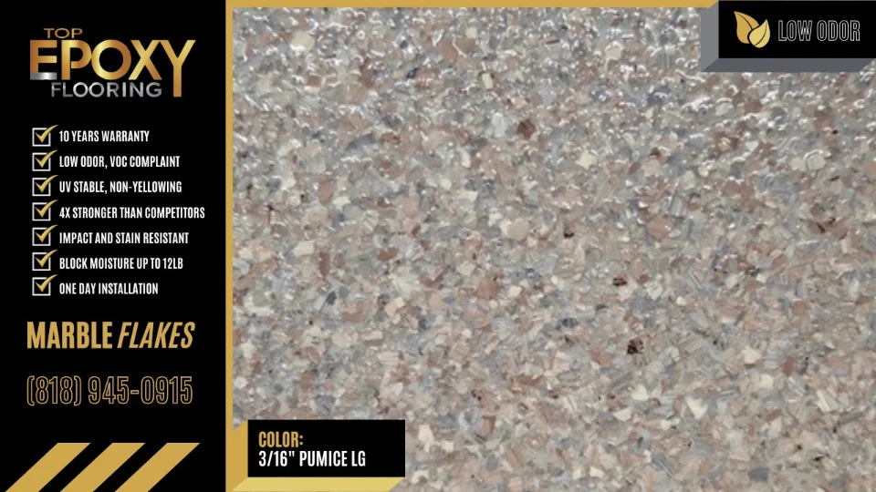 Marble epoxy floor color Pumice LG — Top Epoxy Floors Los Angeles